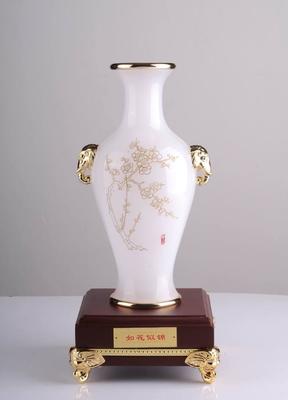 厂家批发礼品(礼品) 义乌花瓶 琉璃茶叶罐 蛇年礼品