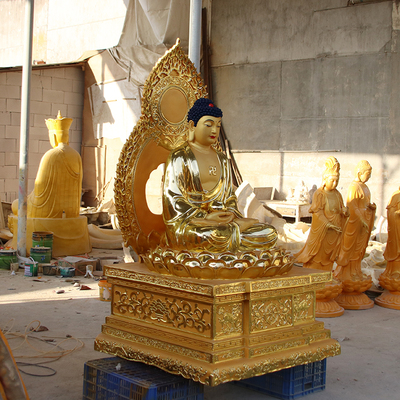 寺庙佛堂供奉大型1.8米方莲台释迦佛如来佛祖佛像 佛像工厂定制各类佛像